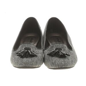 Coach and Four Black and Gray Tassel Loafers